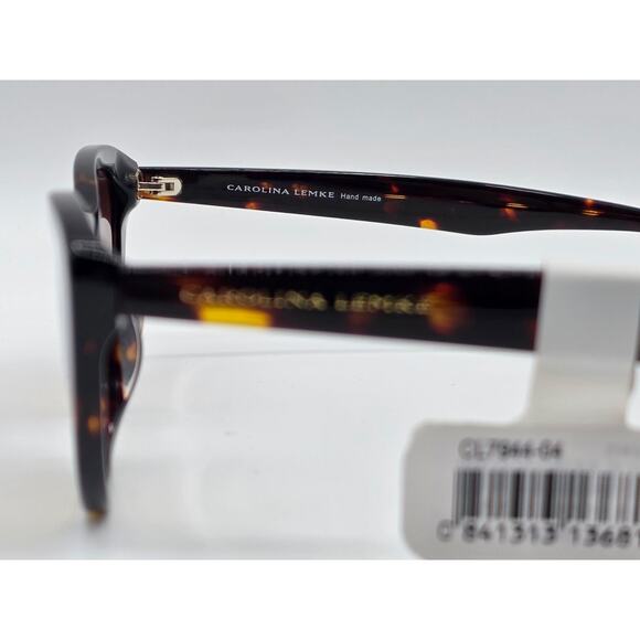 Carolina Lemke Berlin CL7944-04 Tortoise Cat Eye Sunglasses Brown Gradient Lens